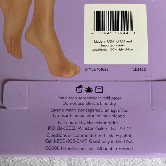 8 Pair Hanes Comfort Knee High Nylons - Picture 7 of 8